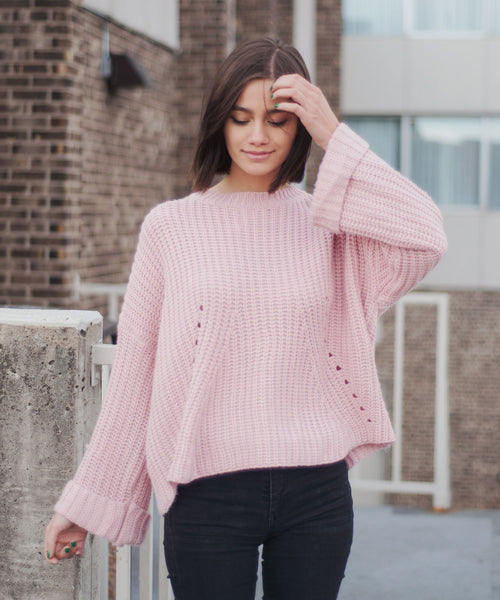 Marcella Distressed Knit Sweater