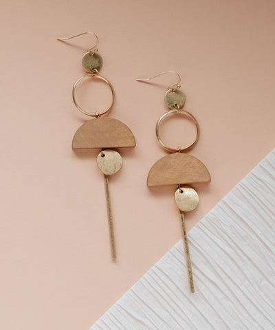 Arvada Wood Drop Earrings