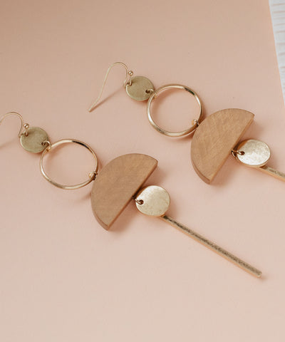 Arvada Wood Drop Earrings