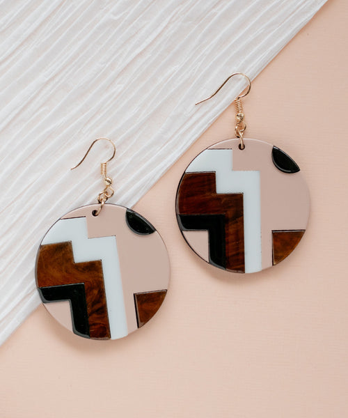 Chandler Geo Drop Earrings