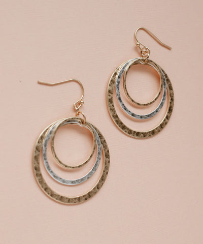 Kent Drop Hoop Earrings