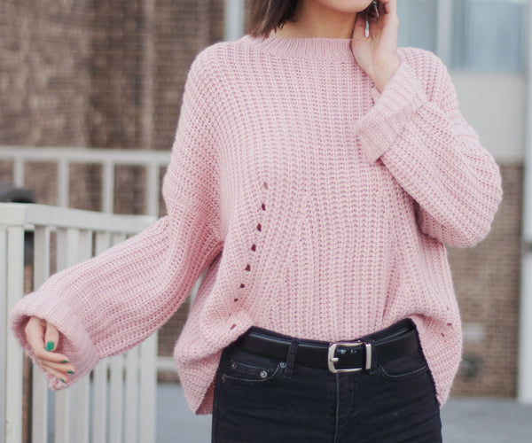 Marcella Distressed Knit Sweater