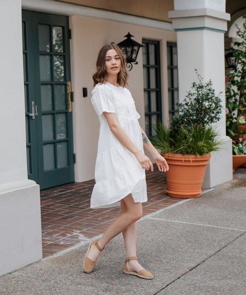 Fern Embroidered Dress