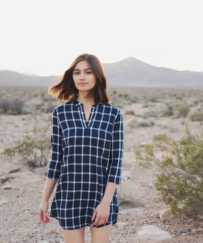Frey Checkered Dress