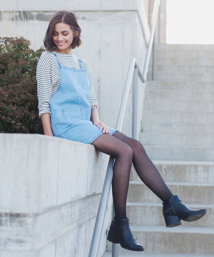 Magnolia Denim Pinafore Dress GILSMO Magnolia Denim Pinafore Dress GILSMO