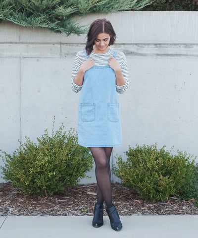Magnolia Denim Pinafore Dress