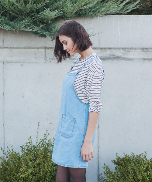 Magnolia Denim Pinafore Dress