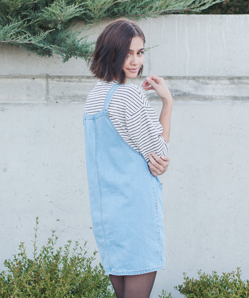 Magnolia Denim Pinafore Dress