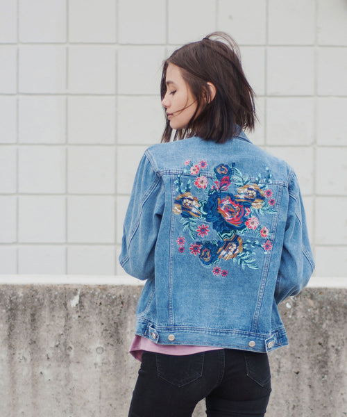 Ophelia Embroidered Denim Jacket
