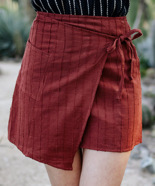 Sedona Woven Wrap Skirt