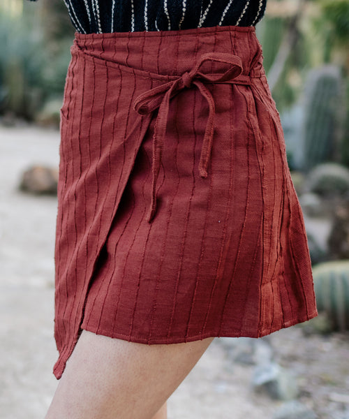 Sedona Woven Wrap Skirt