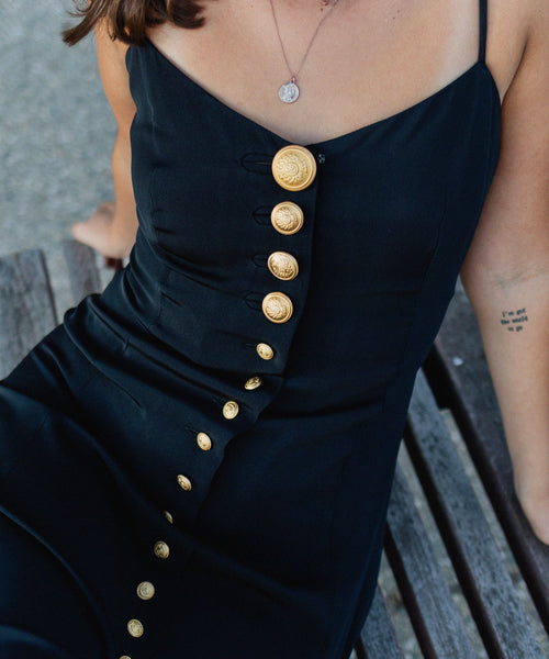 Vintage Button Down Slip Dress