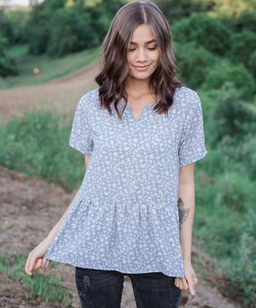 Ingrid Floral Peplum Top