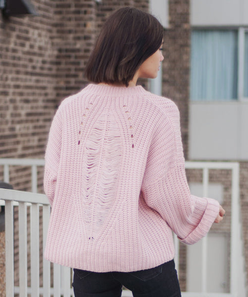 Marcella Distressed Knit Sweater