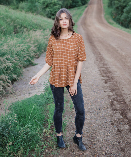 Louisa Peplum Top