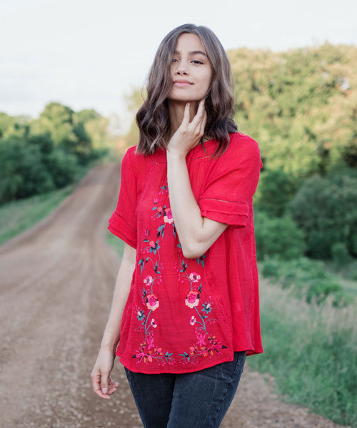 Aya Embroidered Top