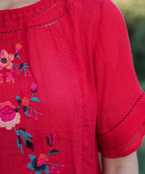 Aya Embroidered Top