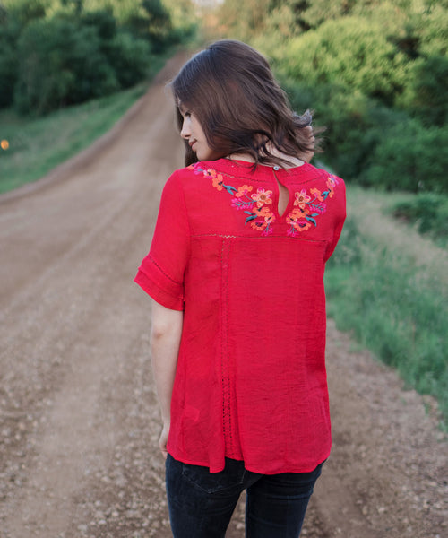 Aya Embroidered Top