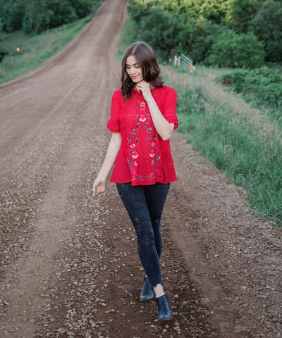 Aya Embroidered Top
