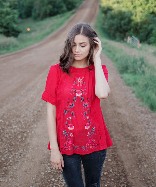 Aya Embroidered Top