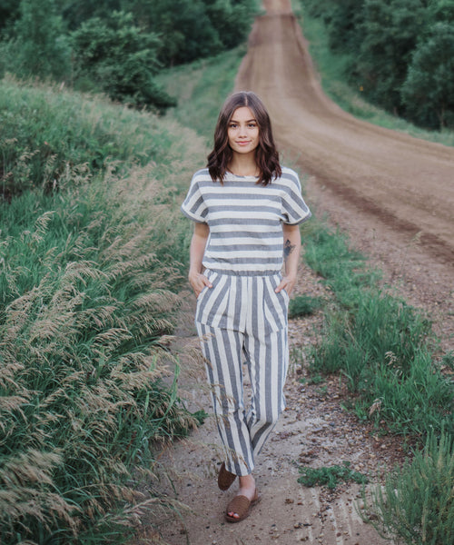 Rosemary Striped Jumpsuit