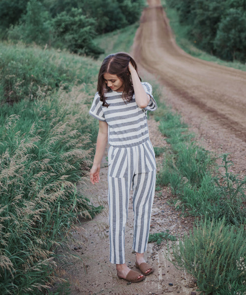 Rosemary Striped Jumpsuit