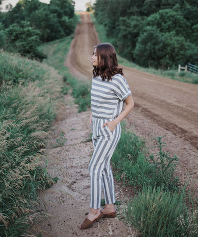 Rosemary Striped Jumpsuit