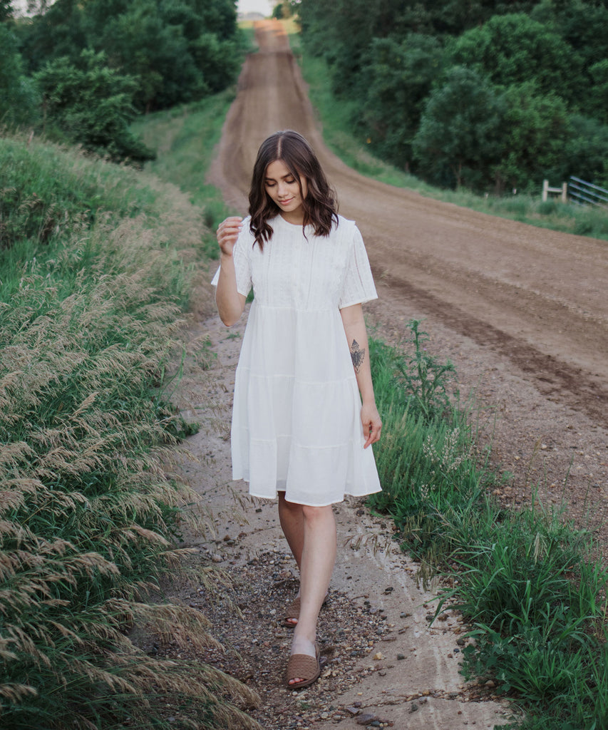 Fern Embroidered Dress