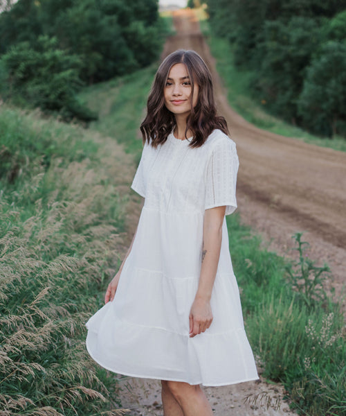 Fern Embroidered Dress