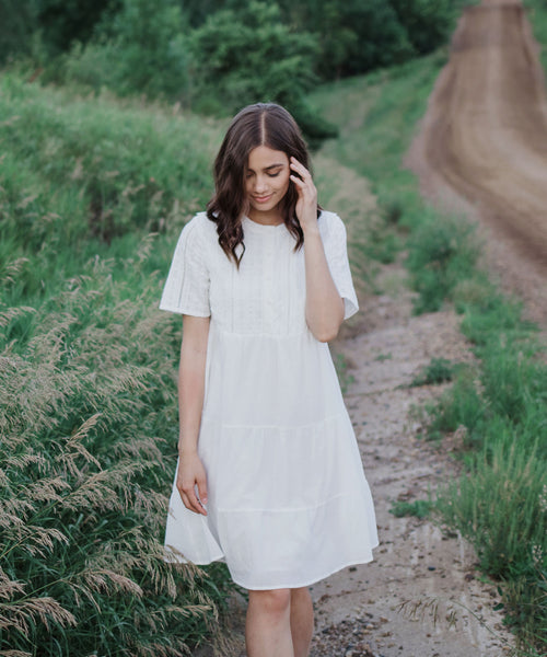 Fern Embroidered Dress